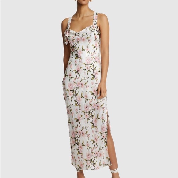 NEW Sofia The Label Forever Slip Midi Long Dress White Magnolia Size AU 8 US 4 - Picture 3 of 10